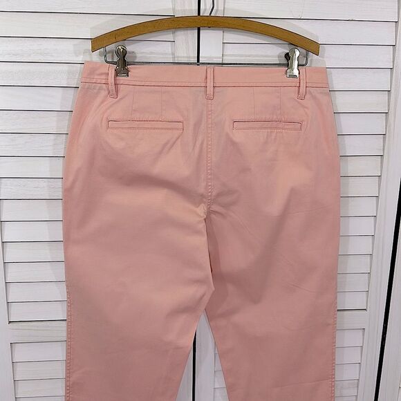 Talbots Relaxed Chino Pants Size 8 Pink Ankle Pants NWOT - Picture 7 of 11